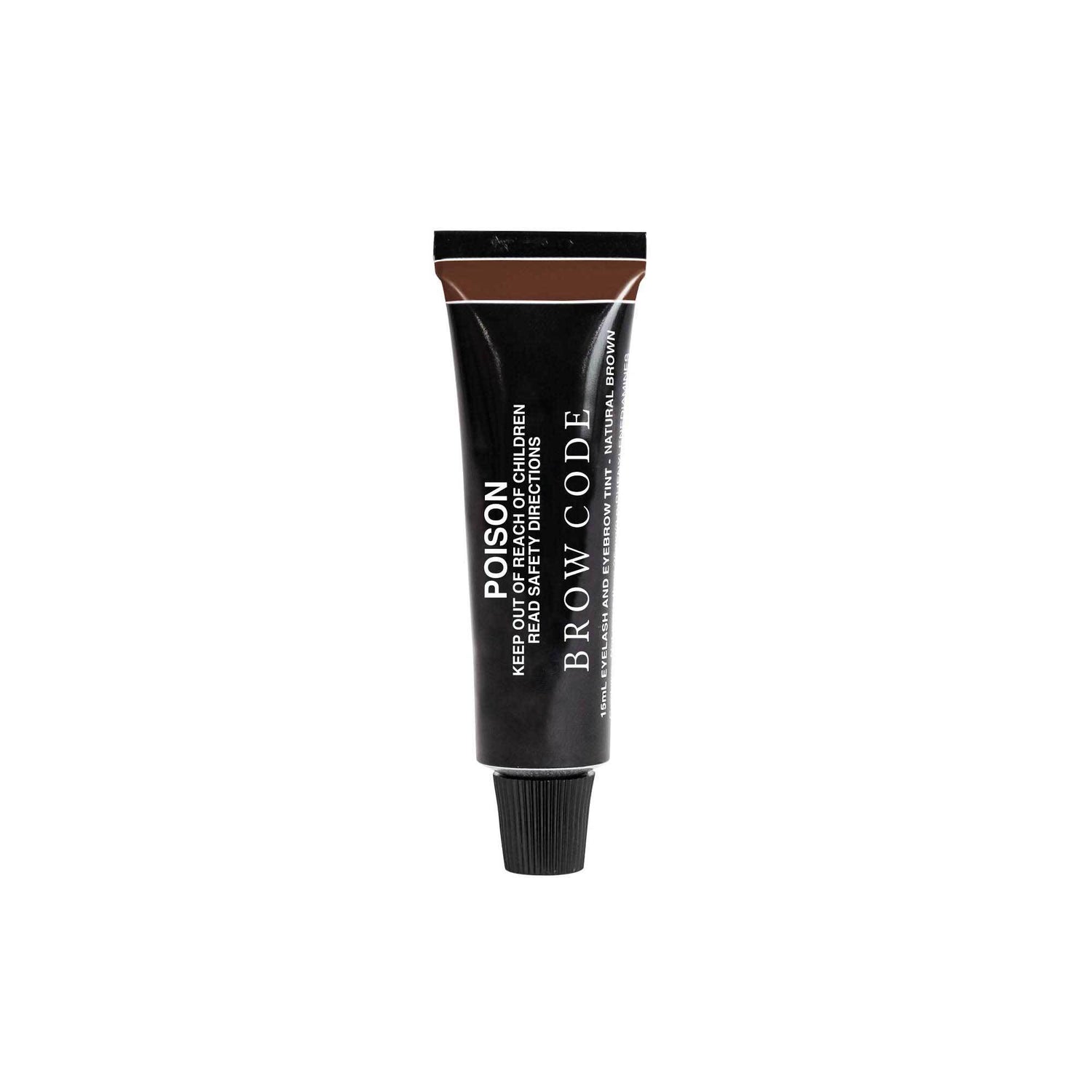 Brow Tint Tube - Color-Natural Brown - Against a white background