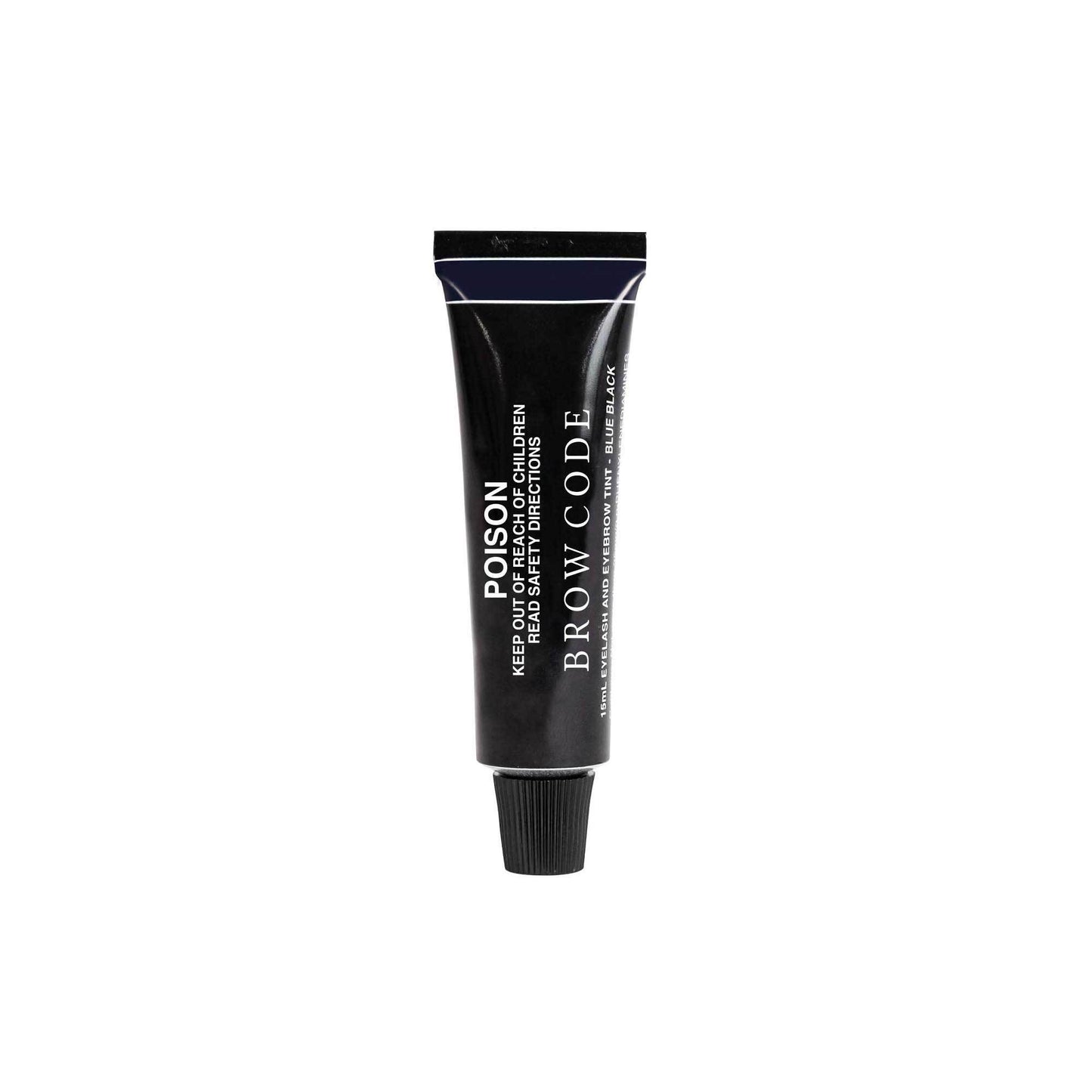 Brow Tint Tube - Color-Blue Black - Against a white background